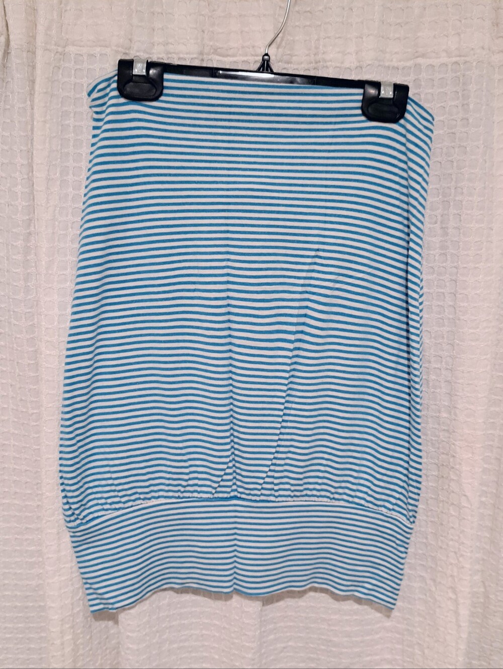 Fighting Eel Puffy Tube, Turquoise/White Stripe, Size 2